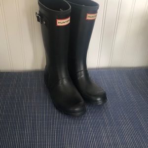 Kids hunter boots black